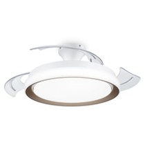 Deckenventilator mit Lampe Philips 929004081801 Weiß Gold Metall
