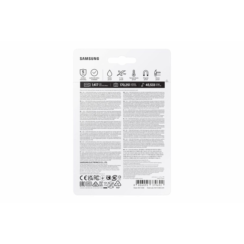 Clé USB Samsung MUF-512BE3/APC 512 GB Champagne Argenté