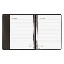 Tagesordnung Finocam DUOBAND Schwarz A5 15,5 x 21,2 cm 2025-2026