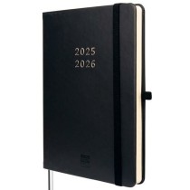 Diary Finocam MÍNIMAL Black A5 14 x 19 cm 2025-2026