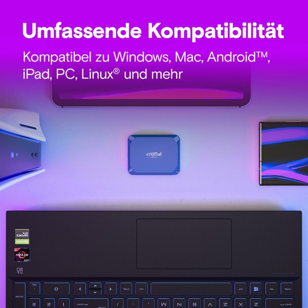 Externe Festplatte Crucial X10 SSD 2 TB HDD