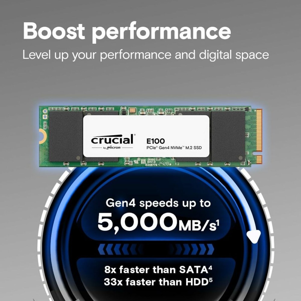 Festplatte Crucial CT2000E100SSD8 2 TB SSD