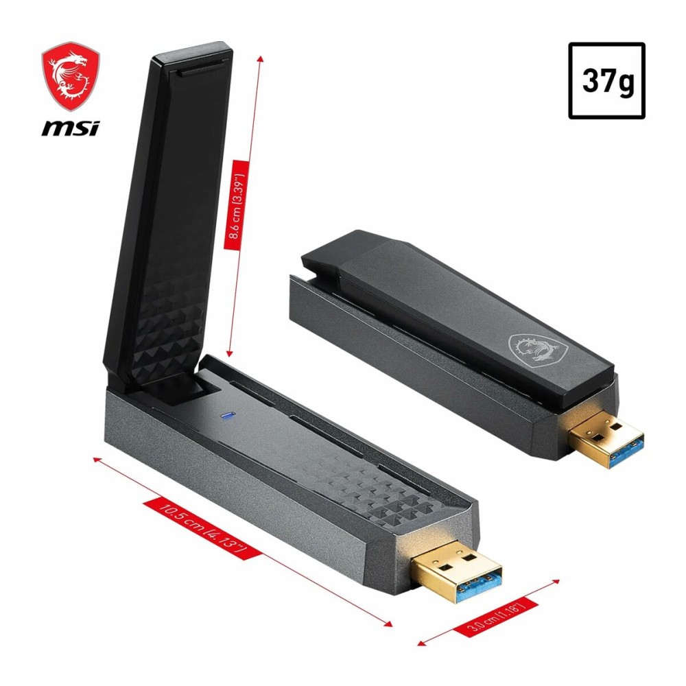 USB Adapter MSI AX1800 Schwarz