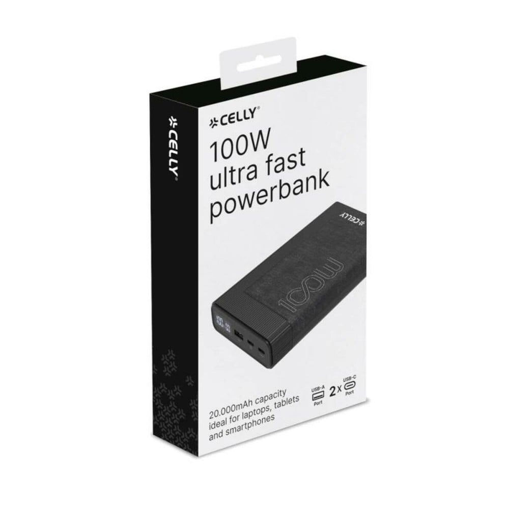 Powerbank Celly PBPD100W20000BK 20000 mAh Noir