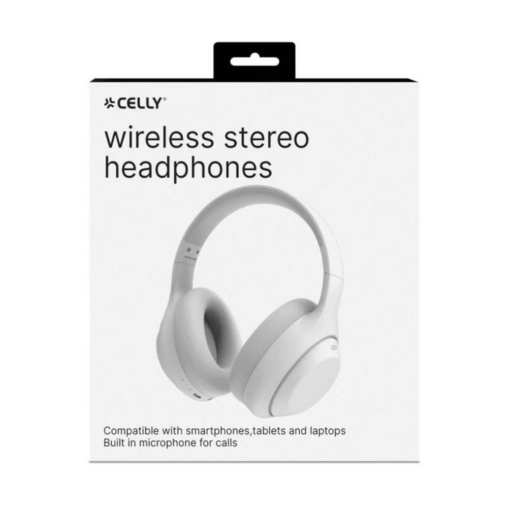 Drahtlose Kopfhörer Celly WAVEBEATWH Weiß