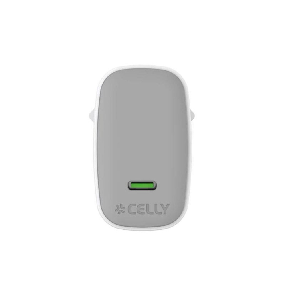 Wandladegerät Celly UPTC1USBC65WCTC Weiß