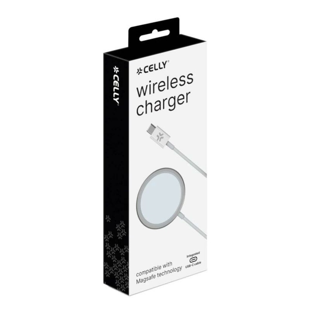 Kabelloses Ladegerät Celly MAGCHARGEPRO Weiß 15 W