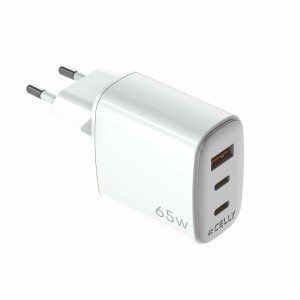 Wandladegerät Celly UPTC1USB2USBC65 Weiß