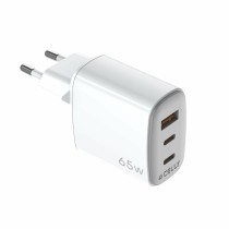 Wandladegerät Celly UPTC1USB2USBC65 Weiß