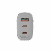 Wandladegerät Celly UPTC1USB2USBC65 Weiß