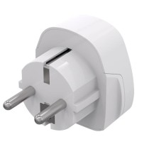 Wandladegerät Celly TRAVELADAPTER Weiß