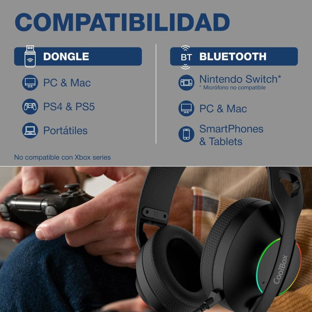 Casque CoolBox COO-AUM-WB01-B