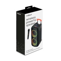 Tragbare Bluetooth-Lautsprecher Celly PARTYSPEAKERWLM Schwarz 4 W