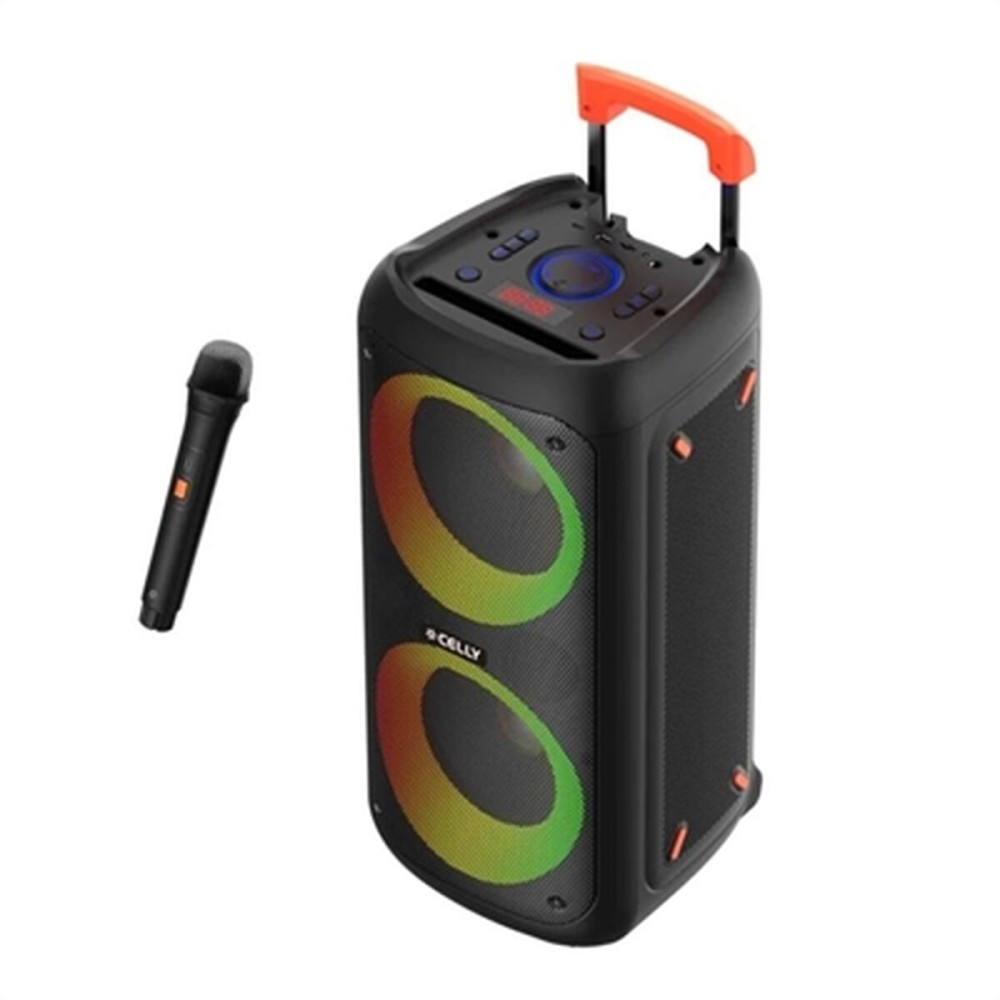 Tragbare Bluetooth-Lautsprecher Celly PARTYSPEAKERWLM Schwarz 4 W