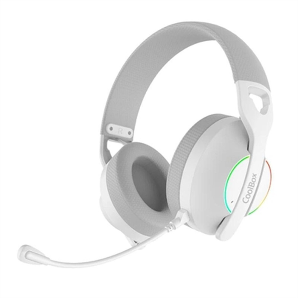 Headphones CoolBox COO-AUM-WB01-W