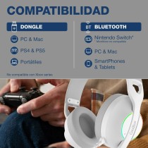 Headphones CoolBox COO-AUM-WB01-W