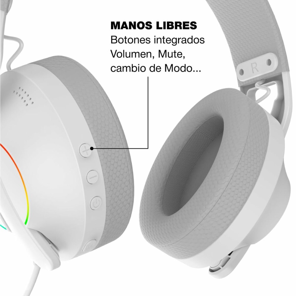 Headphones CoolBox COO-AUM-WB01-W
