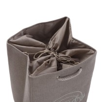 Panier à linge Versa Gris Polyester PVC Métal EVA 30 x 55 x 36 cm