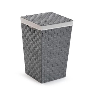Panier à linge Versa Gris Polyester Métal polypropylène 33 x 52 x 33 cm