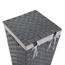 Panier à linge Versa Gris Polyester Métal polypropylène 33 x 52 x 33 cm