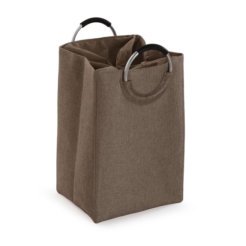 Panier à linge Versa Beige Aluminium polypropylène EVA 36 X 55 X 30 CM