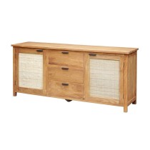 Sideboard Home ESPRIT Rattan Teak 180 x 50 x 85 cm