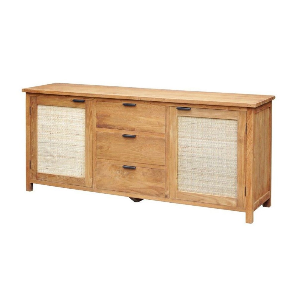 Sideboard Home ESPRIT Rattan Teak 180 x 50 x 85 cm