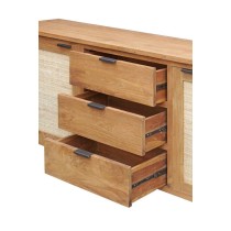 Sideboard Home ESPRIT Rattan Teak 180 x 50 x 85 cm