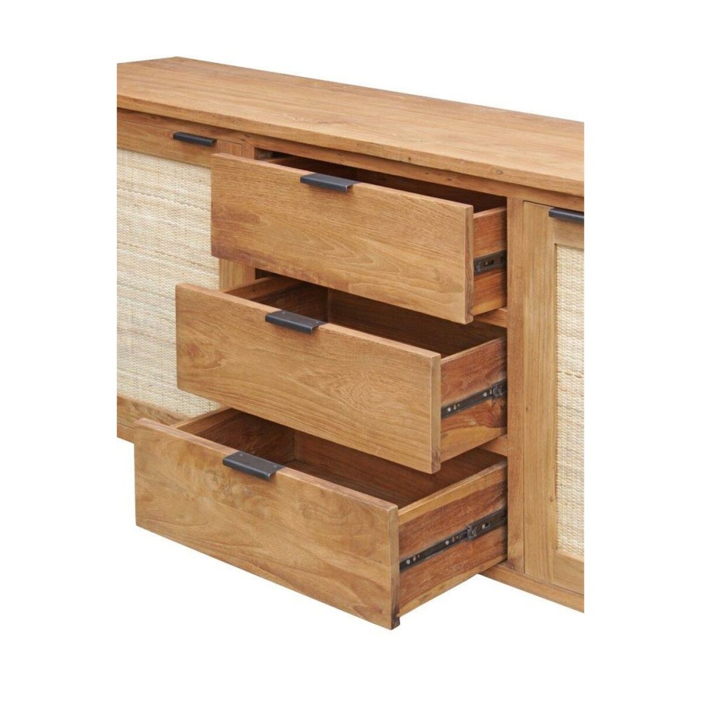 Sideboard Home ESPRIT Rattan Teak 180 x 50 x 85 cm