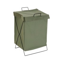 Panier à linge Versa Vert Polyester Métal Polyéthylène 35 X 48 X 30 CM