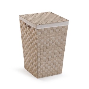 Panier à linge Versa Beige Polyester Métal polypropylène 33 x 52 x 33 cm