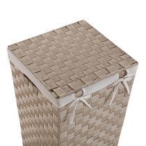 Panier à linge Versa Beige Polyester Métal polypropylène 33 x 52 x 33 cm