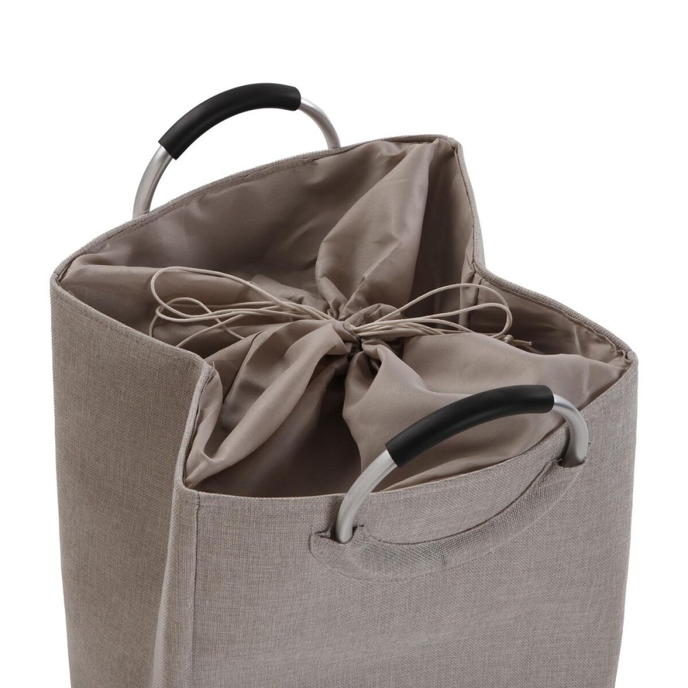 Laundry basket Versa Grey Aluminium polypropylene EVA 36 X 55 X 30 CM