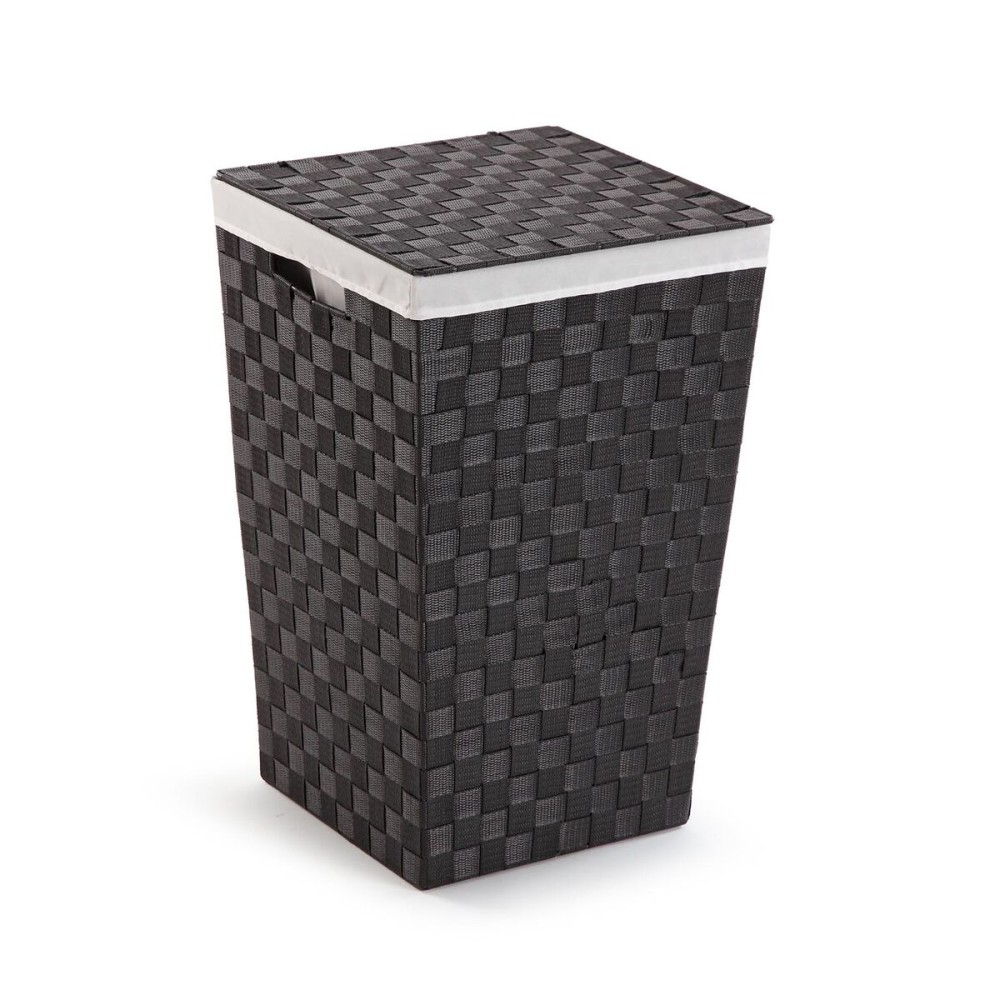 Laundry basket Versa Grey Polyester Metal polypropylene 33 x 52 x 33 cm