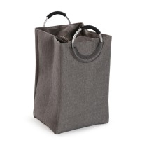 Panier à linge Versa Gris Aluminium polypropylène EVA 36 X 55 X 30 CM