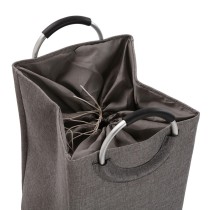 Panier à linge Versa Gris Aluminium polypropylène EVA 36 X 55 X 30 CM
