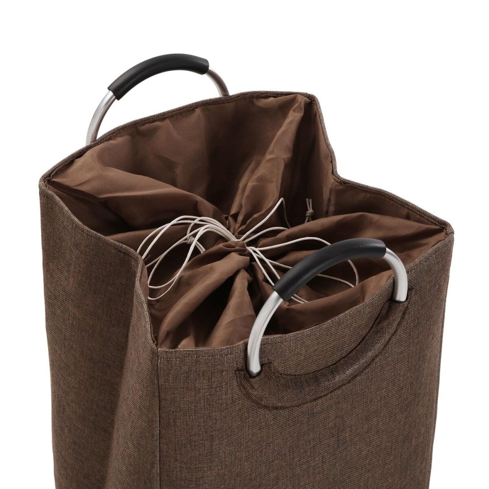 Laundry basket Versa Brown Aluminium polypropylene EVA 36 X 55 X 30 CM
