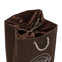 Panier à linge Versa Marron Polyester PVC Métal EVA 30 x 55 x 36 cm