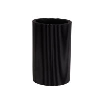 Support pour brosses à dents Versa Noir Résine 7,5 x 11,5 x 7,5 cm