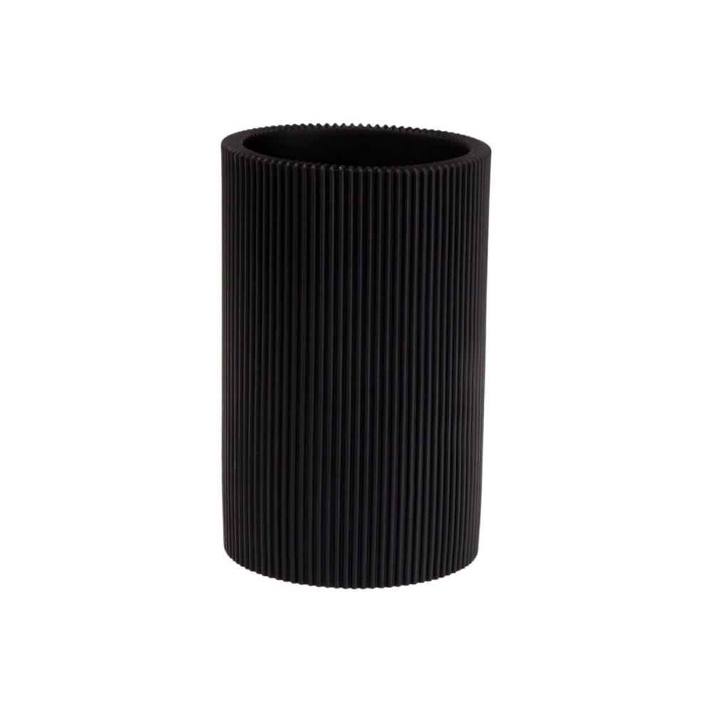 Support pour brosses à dents Versa Noir Résine 7,5 x 11,5 x 7,5 cm