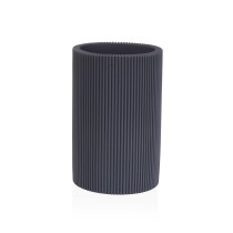 Support pour brosses à dents Versa Gris Résine 7,5 x 11,5 x 7,5 cm