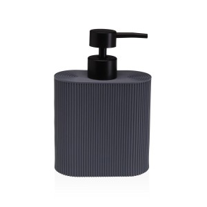 Distributeur de Savon Versa Gris Résine ABS 5,5 X 17 X 11 CM