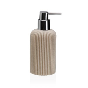 Seifenspender Versa Tahoe Beige Harz 7 x 17,5 x 7 cm