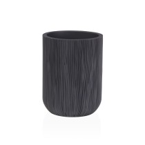 Zahnbürstenhalter Versa Grau Harz 8 x 10,5 x 8 cm