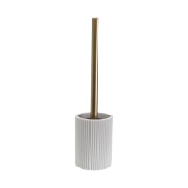 Toilettenbürste Versa Weiß Harz Stahl 9,4 x 37 x 9,4 cm