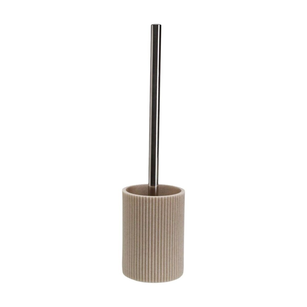 Toilettenbürste Versa Beige Harz Stahl 9,4 x 37 x 9,4 cm