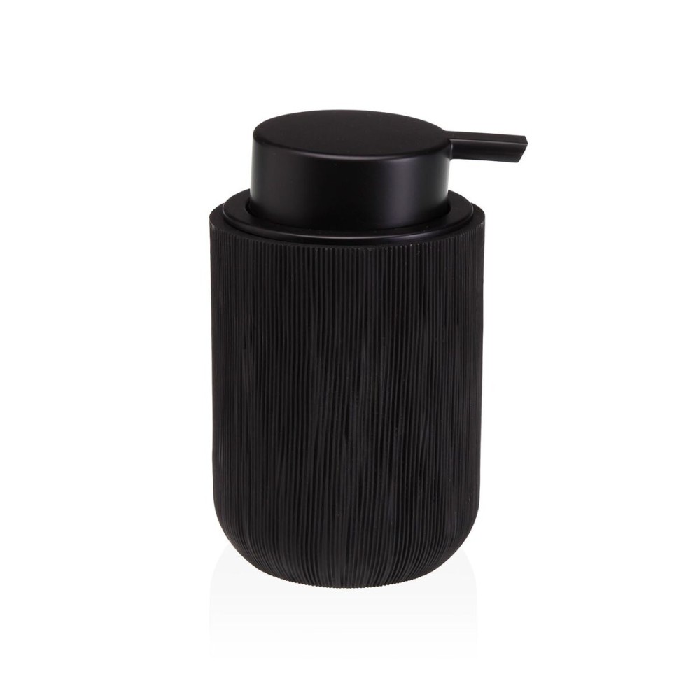 Seifenspender Versa Schwarz Harz ABS 8 x 13 x 8 cm