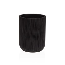 Support pour brosses à dents Versa Noir Résine 8 x 10,5 x 8 cm