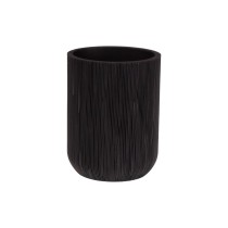 Zahnbürstenhalter Versa Schwarz Harz 8 x 10,5 x 8 cm