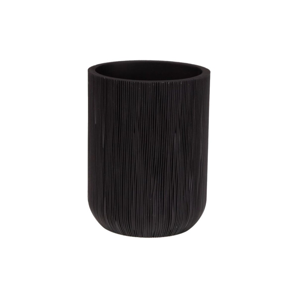 Support pour brosses à dents Versa Noir Résine 8 x 10,5 x 8 cm
